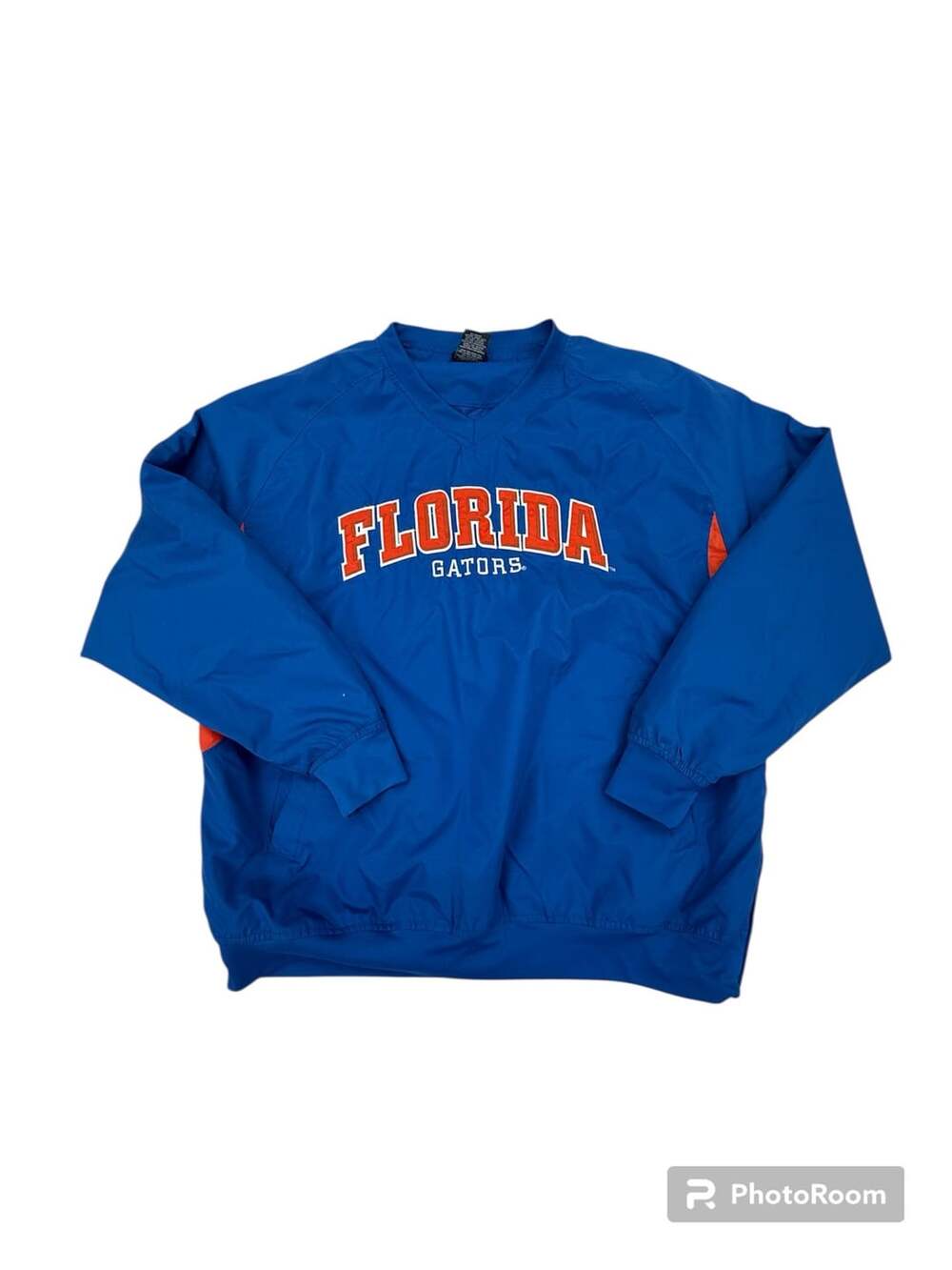 Pro Edge Florida Gators Blue V-Neck Pullover Windbreaker Jacket